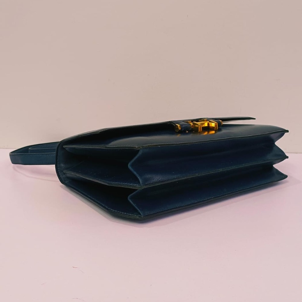 Vintage Hermes Navy Blue Leather Crossbody / Shoulder Bag - Picture 10 of 15